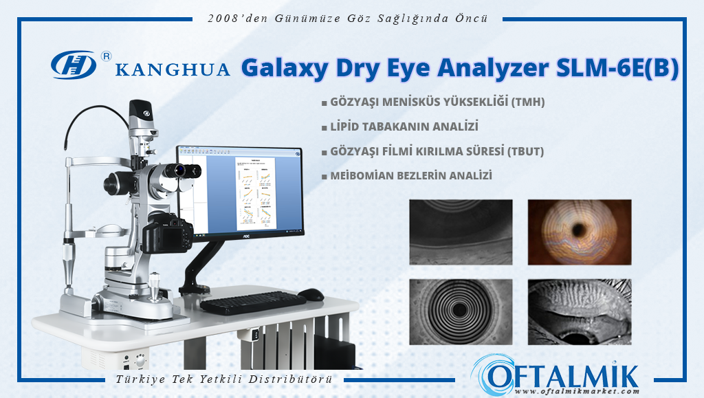 Kanghua Galaxy Dry Eye Analyzer SLM-6E(B) Kompakt Biyomikroskop
