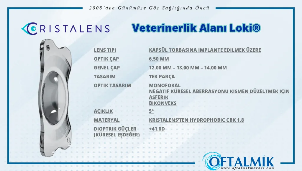 Cristalens Veterinerlik Alanı Loki®